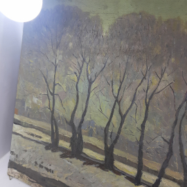 Картина-пейзаж "Ивушки над Орликом", холст, масло, 65х60 см.. Картинка 5